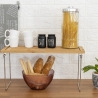 Divisorio organizer da cucina pieghevole in legno 32x28x15,5cm Seluna Sconti