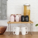 Divisorio organizer da cucina pieghevole in legno 32x28x15,5cm Seluna Catalogo