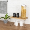 Divisorio organizer da cucina pieghevole in legno 32x28x15,5cm Seluna Stock