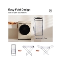 Séchoir pliable en fer et aluminium compact Garnik Vente