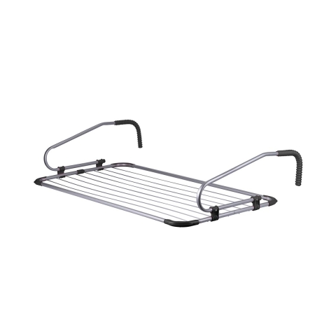 Stendino da balcone e da interni 2 ganci 8 fili 106x55 cm Felora Promozione
