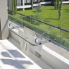 Séchoir de balcon et intérieur 2 crochets 8 fils 106x55 cm Felora Vente