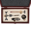 Holzkiste mit 4-teiligem Wein-Zubehörset Vynota Angebot