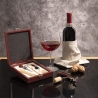 Cassetta in legno con set 5 accessori per vino Cesta Vendita