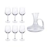 Coffret dégustation vin 6 verres + carafe en verre Royal Set Promotion