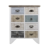 Shabby-Chic-Kommode aus Holz mit 8 Schubladen 65x37x81cm Sardinia Verkauf