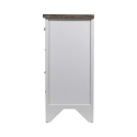 Shabby-Chic-Kommode aus Holz mit 8 Schubladen 65x37x81cm Sardinia Angebot