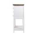 Console en bois shabby chic 9 tiroirs 80x32,5x82 cm Sardinia Offre