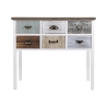 Shabby Chic Holzkonsole mit 6 Schubladen Sardinia Verkauf