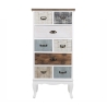 Cassettiera alta in legno 8 cassetti 58x35x123cm shabby chic Sardinia Vendita
