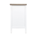 Meuble TV shabby chic en bois avec 2 tiroirs Terosk Remises