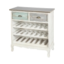 Shabby Chic Weinregal in Holz für 21 Flaschen Cortez Aktion