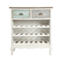 Shabby Chic Weinregal in Holz für 21 Flaschen Cortez Verkauf