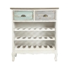 Cave à vin style shabby chic en bois pour 21 bouteilles Cortez Vente