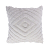 Coussin de canapé 45x45cm blanc déhoussable motif diamant Fronda Promotion