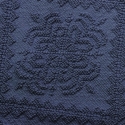 Tapis de bain bleu 60x150 cm antidérapant en coton élégant Lukas Vente