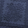 Tapis de bain bleu 60x150 cm antidérapant en coton élégant Lukas Vente