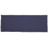 Tapis de bain bleu 60x150 cm antidérapant en coton élégant Lukas Offre