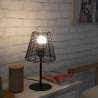 Schreibtischlampe im Rattan-Look Sayura Verkauf