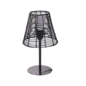 Schreibtischlampe im Rattan-Look Sayura Lagerbestand