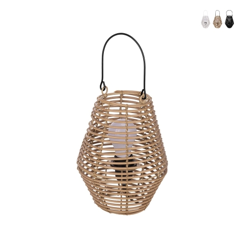 Lampe suspendue effet rattan Birkut Promotion