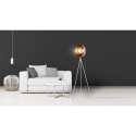 Stehlampe aus Metall, dreibeinig, schwenkbar, Industry Design Maße