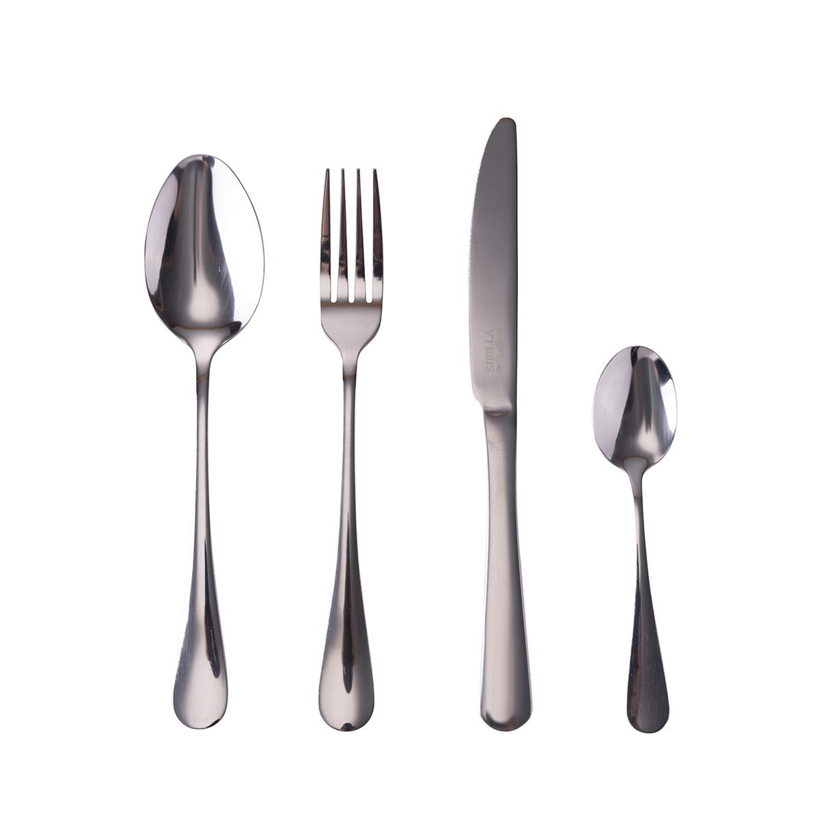 Set Inglese, 16/24-teiliges Besteck, Edelstahl Hochglanz Silber Aktion Set Inglese, 16/24-teiliges Besteck, Edelstahl Hochglanz Silber Aktion