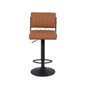 Set 2 sgabelli cucina bar girevoli in similpelle stile industriale Teyama Sconti
