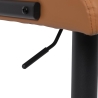 2er-Set Drehbare Barhocker aus Kunstleder im Industrie-Stil Teyama Lagerbestand
