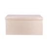 Banc de rangement polyvalent effet velours 76x37,5x38cm Makino 