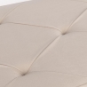 Banc de rangement polyvalent effet velours 76x37,5x38cm Makino 