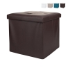 Pouf carré multifonction avec rangement 38x38xh.38cm Zilkov Réductions