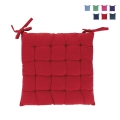 Set de 5 coussins de chaise pour cuisine 40x40 cm avec attaches Lomake Promotion