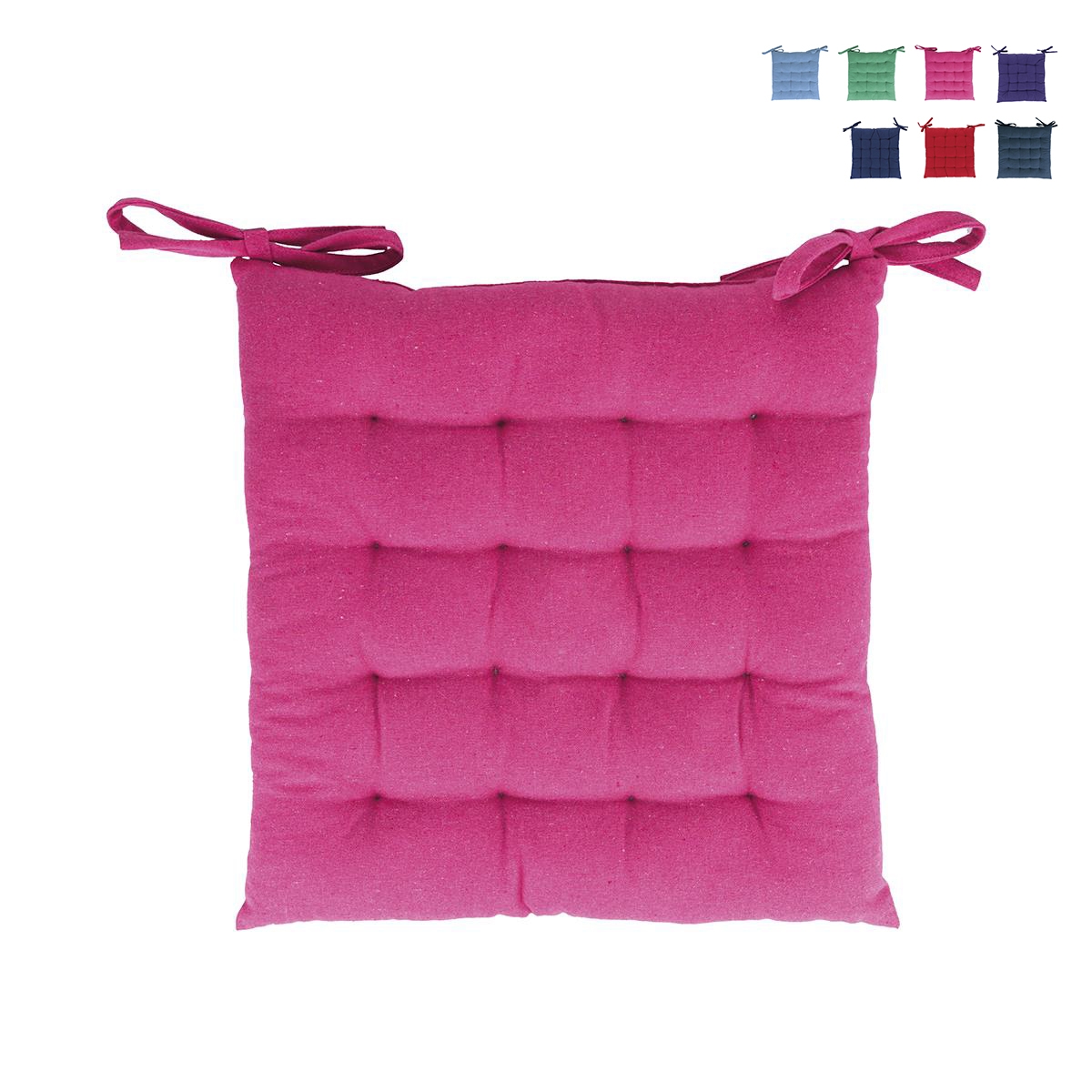 Set de 5 coussins de chaise pour cuisine 40x40 cm avec attaches Lomake Prix Set de 5 coussins de chaise pour cuisine 40x40 cm avec attaches Lomake Prix