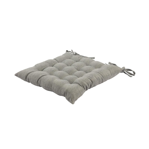 Coussin de chaise de cuisine avec liens 40x40 cm effet lin Alara Promotion