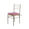 Coussin de chaise de cuisine avec liens 40x40 cm effet lin Alara 