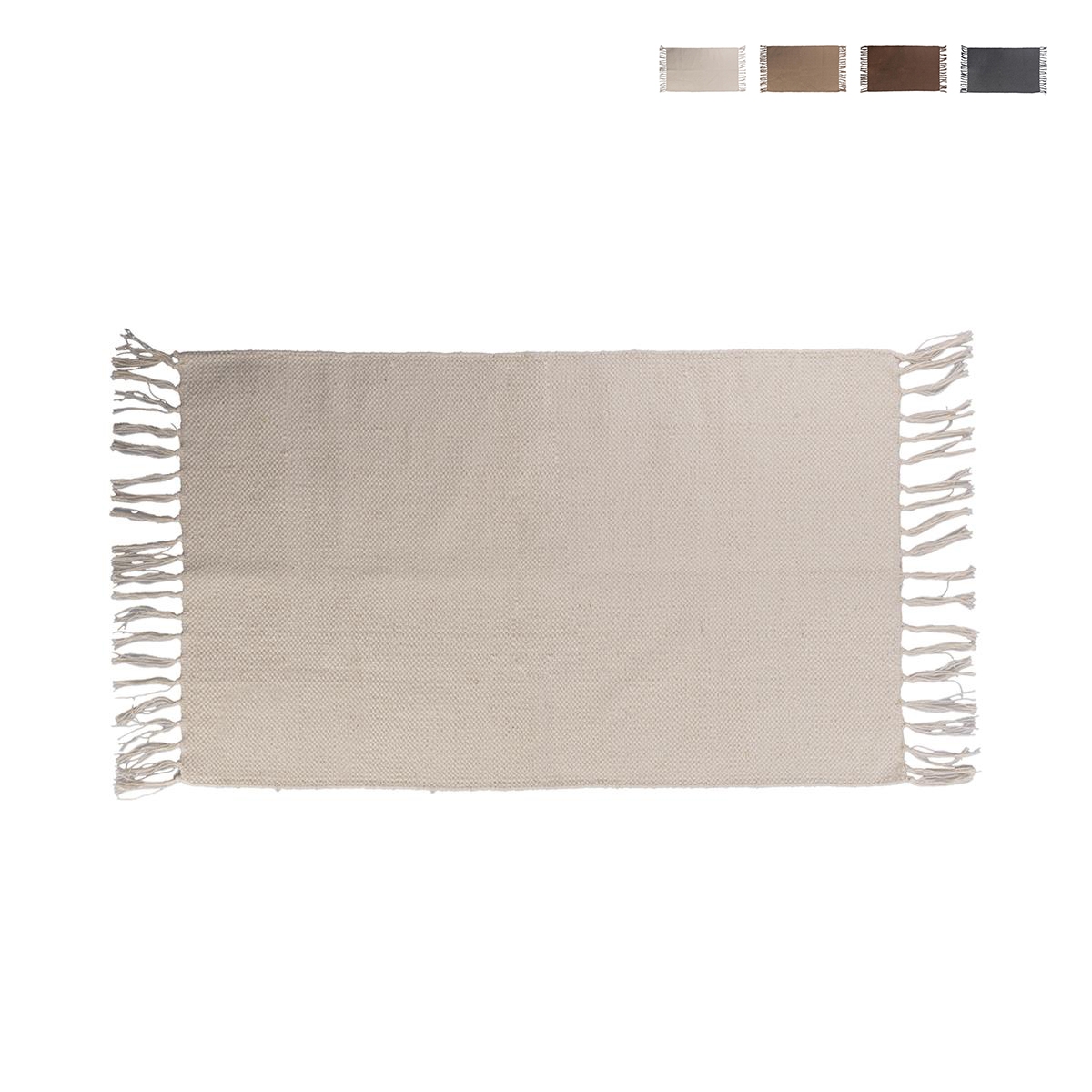 Tappeto salotto cucina bagno 50x80cm multiuso con frange Tavik Sconti