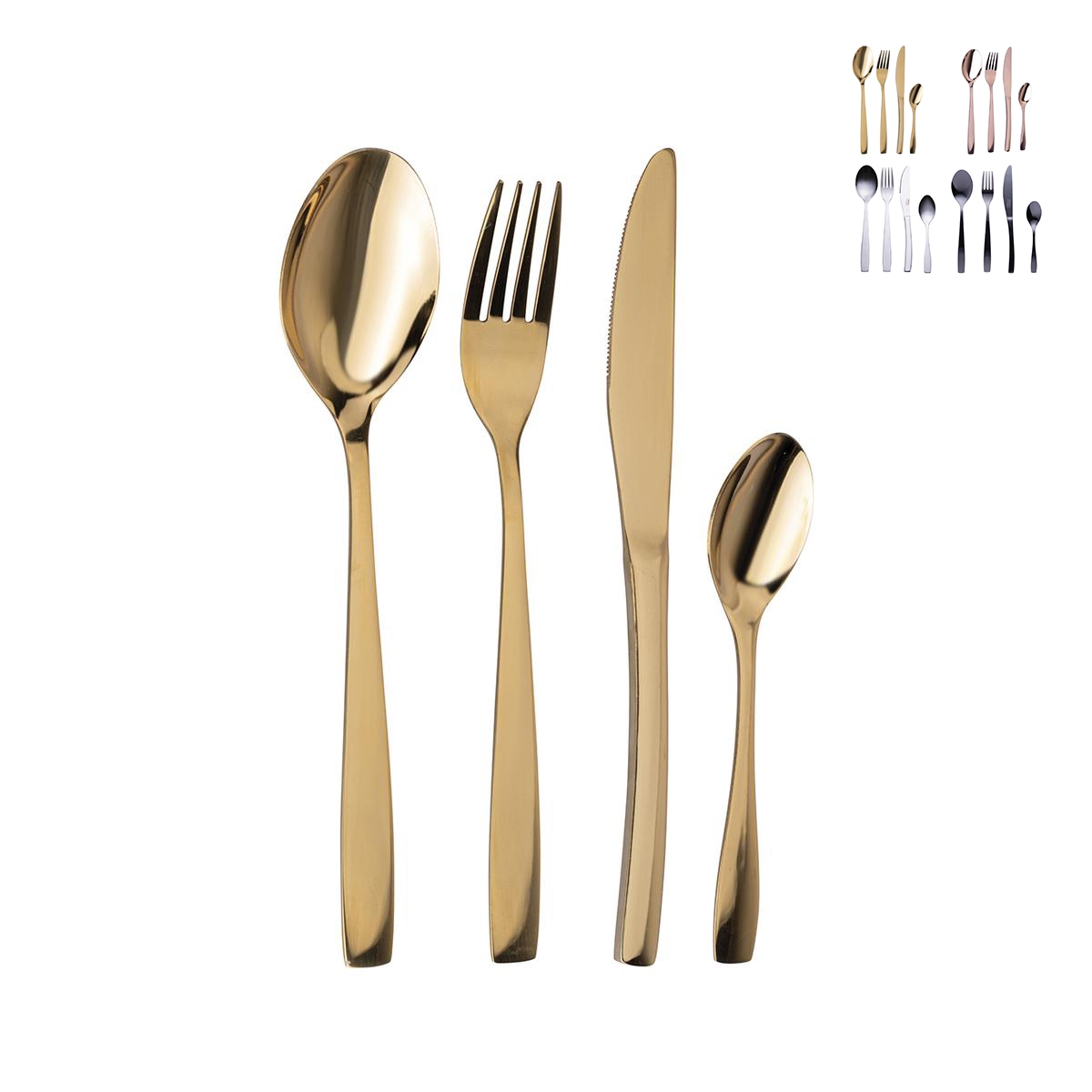 Set 16-teilig Besteck aus Edelstahl 18/0 poliert Manhattan Aktion Set 16-teilig Besteck aus Edelstahl 18/0 poliert Manhattan Aktion