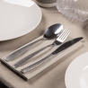 Set aus 24 Edelstahl-Besteckteilen mit gehämmerter Griffoptik Harlem Verkauf