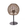 Tischlampe mit Fadenschirm in Rattan-Optik Tashik Verkauf