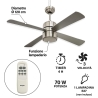 Ventilateur de plafond avec lumière et télécommande silencieuse Windy Offre