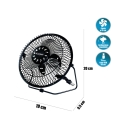 USB-Tischventilator mit verstellbarem Neigungswinkel 4,5 W Fresh Lagerbestand