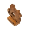 Handgefertigte Teakholz-Skulptur im ethnischen Stil Bintang Sales