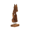Sculpture artisanale décorative en bois de teck style ethnique Rakat Offre