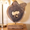 Sculpture en bois de teck faite à la main style ethnique Bintang Vente
