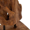 Sculpture ethnique en bois de teck sculptée à la main Taka Réductions
