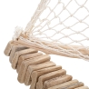 Sculpture bateau à voile en bois avec filet en tissu 45x45x7cm Enok Choix