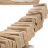Sculpture bateau à voile en bois avec filet en tissu 45x45x7cm Enok Modèle