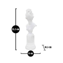 Statuette sculpture buste femme classique en résine blanche Era Choix