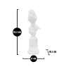 Statuette sculpture buste femme classique en résine blanche Era Choix